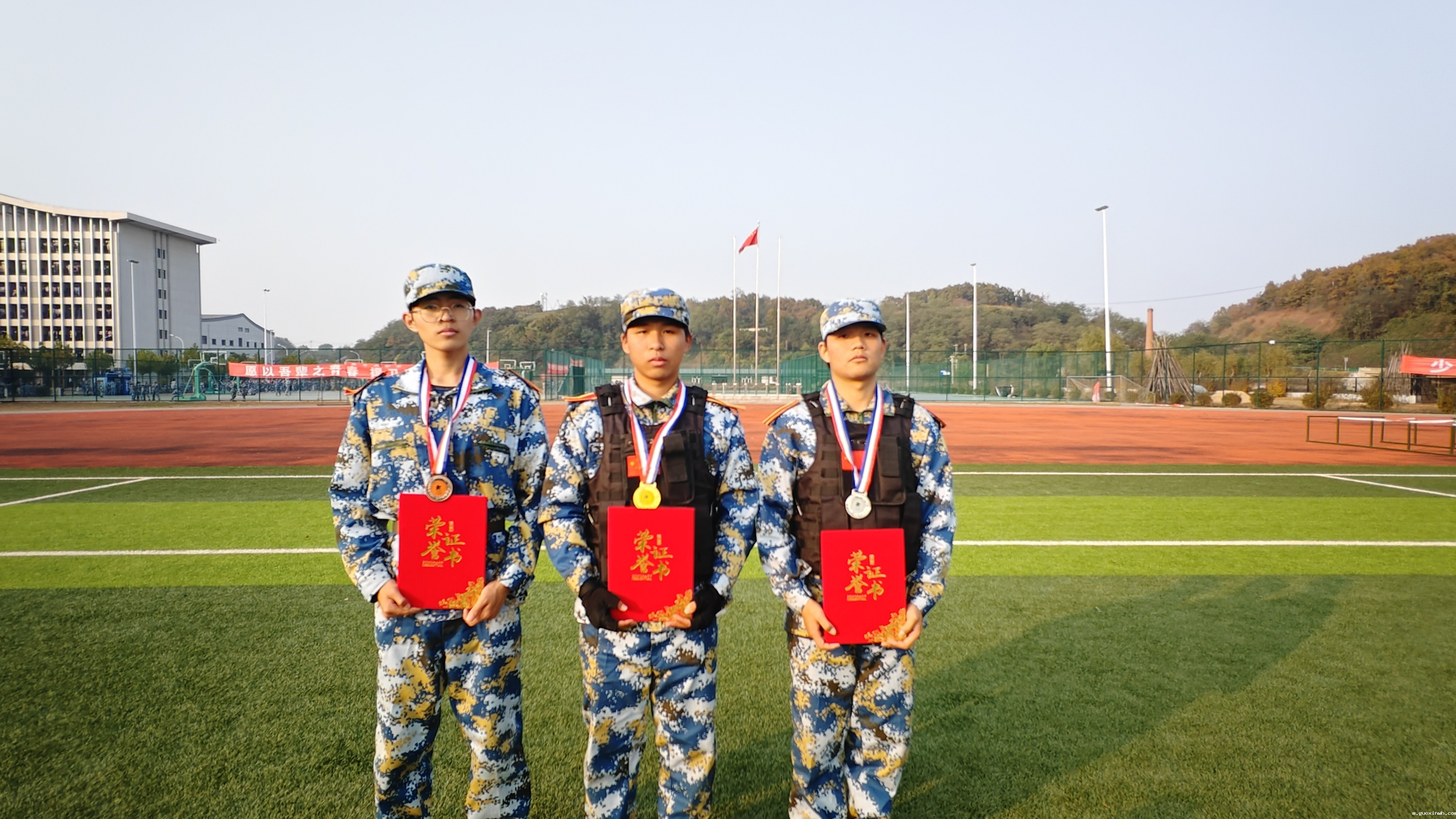 军训“兵王挑战赛”获奖者